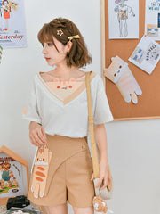 Mellow Cat Tee & Shorts-Outfit Sets-ntbhshop