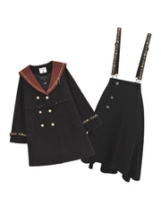 Magic Spell Sailor Coat & Midi Skirt-Sets-ntbhshop