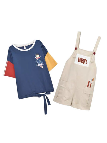Mini Artist Tee & Overall Shorts-Sets-ntbhshop