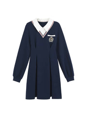 Royal School Long Sleeve Dress, Crop Top & Skirt-Outfit Sets-ntbhshop