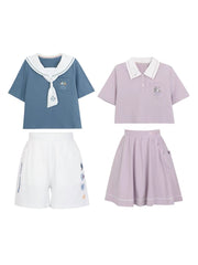 Donald And Daisy Crop Tops & Shorts-Sets-ntbhshop