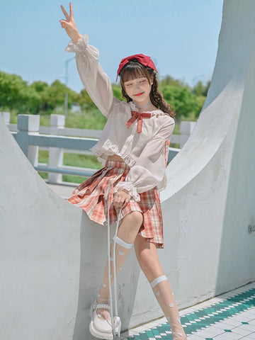 Strawberry Chiffon Outerwear-Sets-ntbhshop