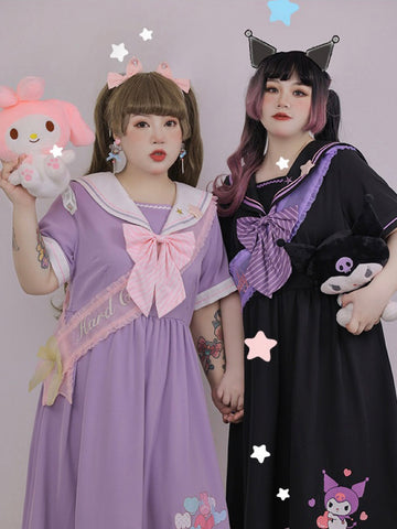 Kuromi My Melody Cinnamoroll Pompompurin Sailor Dresses & Sashes-Sets-ntbhshop