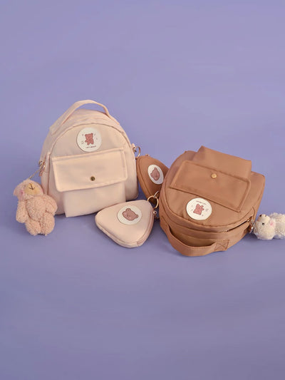 Brown Bear Mini Backpacks-Bag-ntbhshop