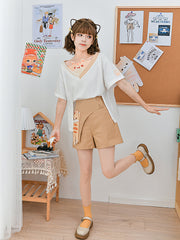 Mellow Cat Tee & Shorts-Outfit Sets-ntbhshop