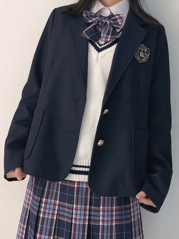 Jk Dk Uniform Navy Blazers-Outerwear-ntbhshop