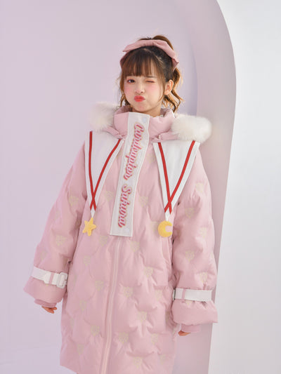 Cardcaptor Sakura Fur Down Coat-Sets-ntbhshop