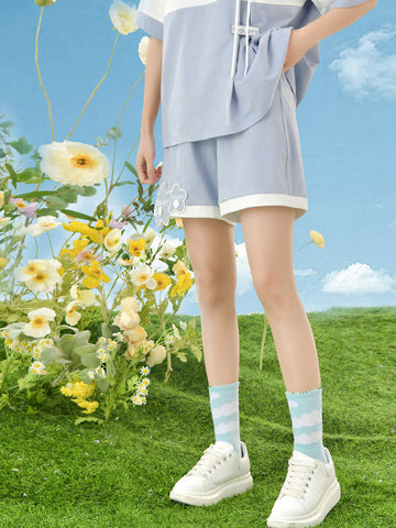 Flower Flower Polo & Shorts-Outfit Sets-ntbhshop