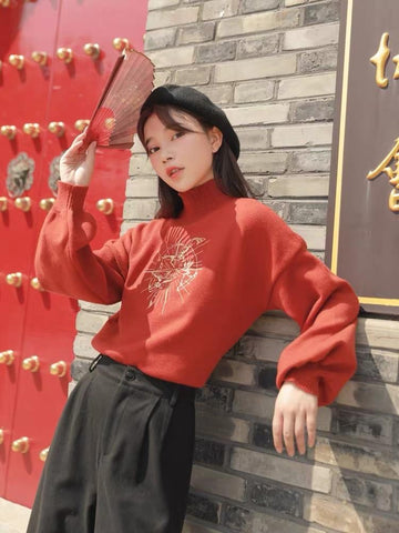 Immortal Cranes Turtleneck-Sets-ntbhshop