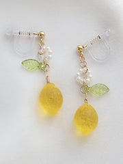 Lemon Earrings & Ear Clips-Earrings-ntbhshop