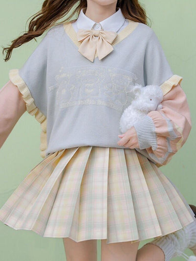 Lemon Soda Jk Uniform Skirts-Sets-ntbhshop