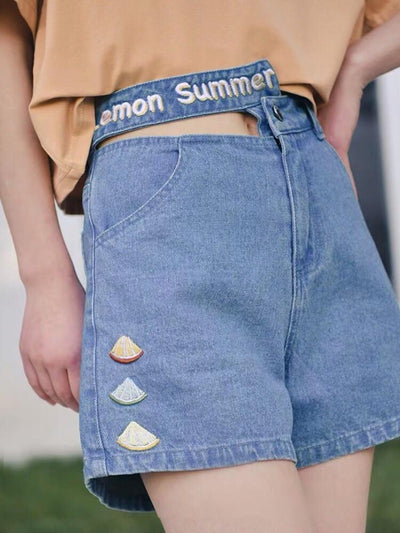 Lemon Summer Shorts-Sets-ntbhshop