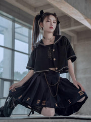 Planetary Hours Sailor Blouse, Camisole & Skirt-Sets-ntbhshop