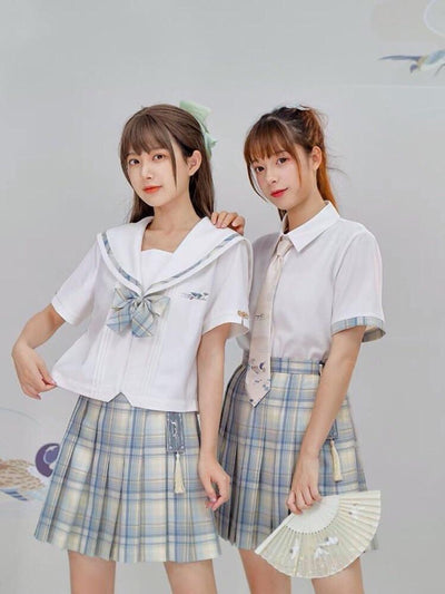 Mandarin Duck Jk Uniform Blouse-Sets-ntbhshop