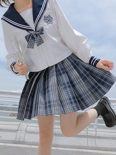 Mazarine Jk Uniform Sailor Blouse-Sets-ntbhshop