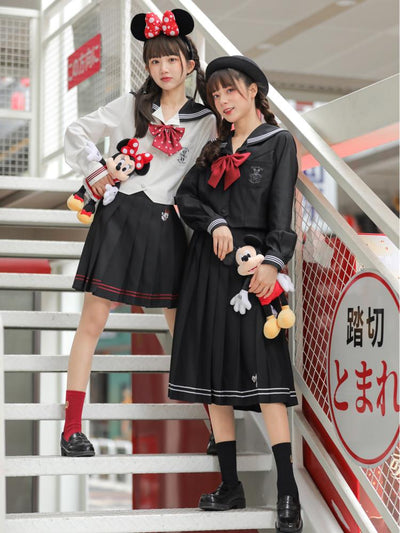 Mickey And Minnie Jk Uniform Skirts-Sets-ntbhshop