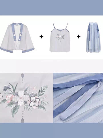 Misty Fairy Jacket, Cami & Midi Skirt-Sets-ntbhshop