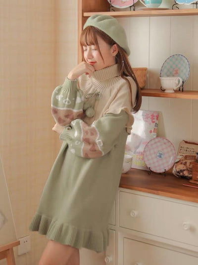 Mori Girl Knit Dress-Dress-ntbhshop