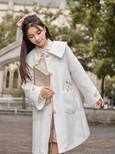 Morning Lily Wool Coat-Sets-ntbhshop