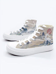 Mythical Deer High Top Sneakers-Canvas Shoes-ntbhshop