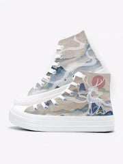Mythical Deer High Top Sneakers-Canvas Shoes-ntbhshop
