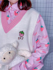 Peach & Strawberry Sweaters-Sets-ntbhshop