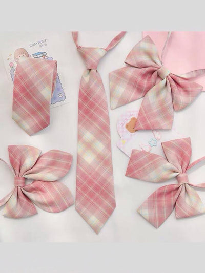 Peach Princess Jk Uniform Bow Ties & Ties-Sets-ntbhshop
