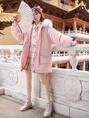 Peking Opera Fur Down Coat-Coat-ntbhshop