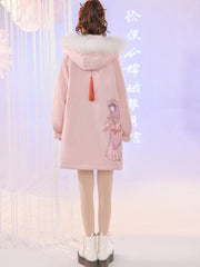 Peking Opera Fur Down Coat-Coat-ntbhshop