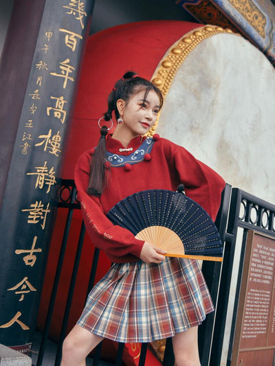 Peking Opera Mandarin Sweater-Sets-ntbhshop