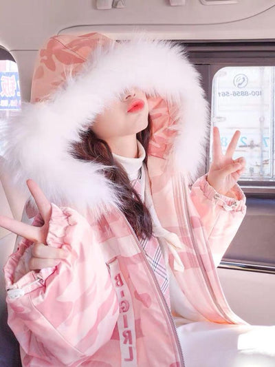 Pink Girl Fur Jacket-Sets-ntbhshop