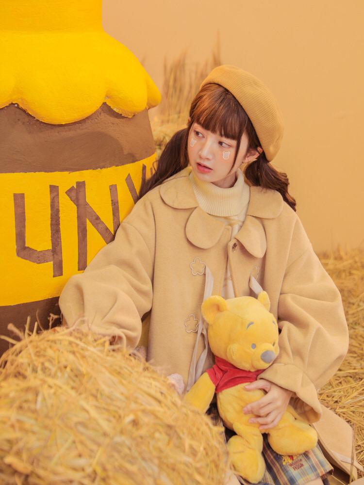 Winnie the Pooh Wool Coat-ntbhshop