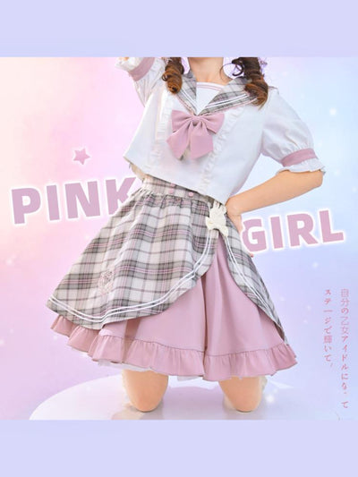 Sakura Idol Sailor Blouse & Skirt-Sets-ntbhshop