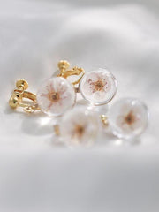 Sakura Memory Earrings & Ear Clips-Earrings-ntbhshop