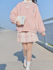 Sweet Cat Jk Uniform Sailor Cardigan-Sets-ntbhshop