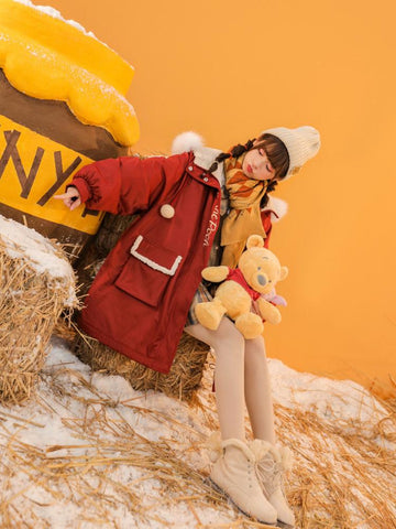 Winnie the Pooh Fur Coat-Sets-ntbhshop