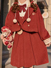 Winnie the Pooh Shimmer Wool Jacket & Dress-Sets-ntbhshop