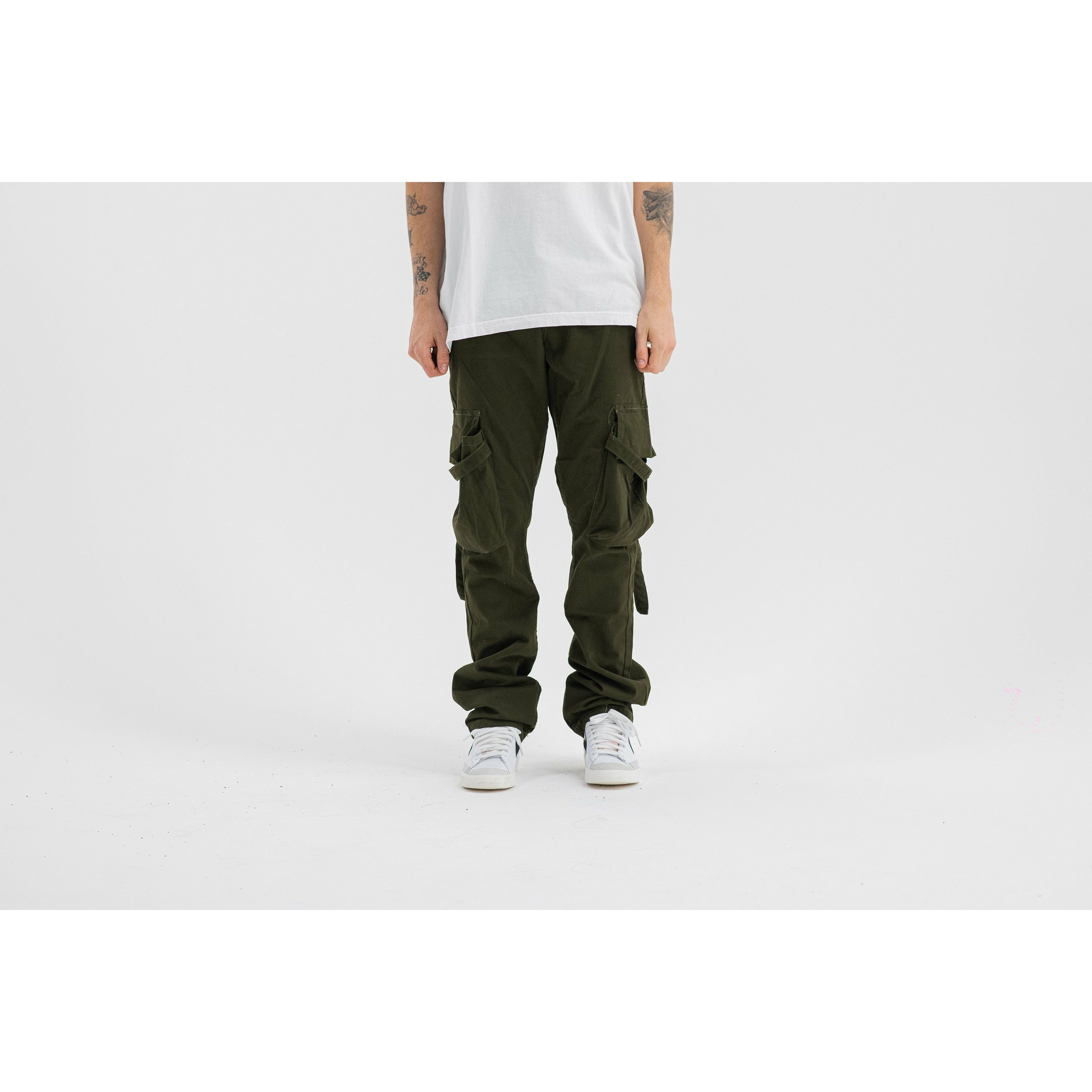 Uniform Strapped Cargos (Deep Olive)