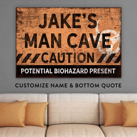 Zombie walking dead man cave gifts for husband