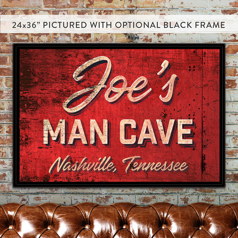 Man Cave Custom Canvas Wall Art Gifts For Him