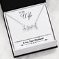 Gorgeous Scripted LOVE Necklace Gift From Husband to wife