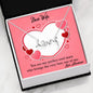 Valentines Day Gifts- Scripted LOVE Necklace- Husband to Wife Gift