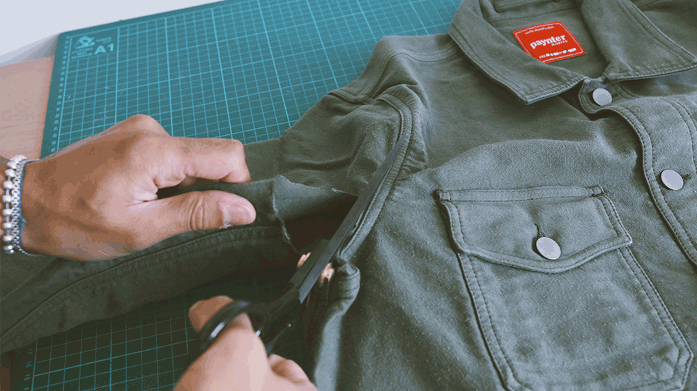 Paynter Jacket Co. x Greater Goods No Waste Sustainability collaboration.