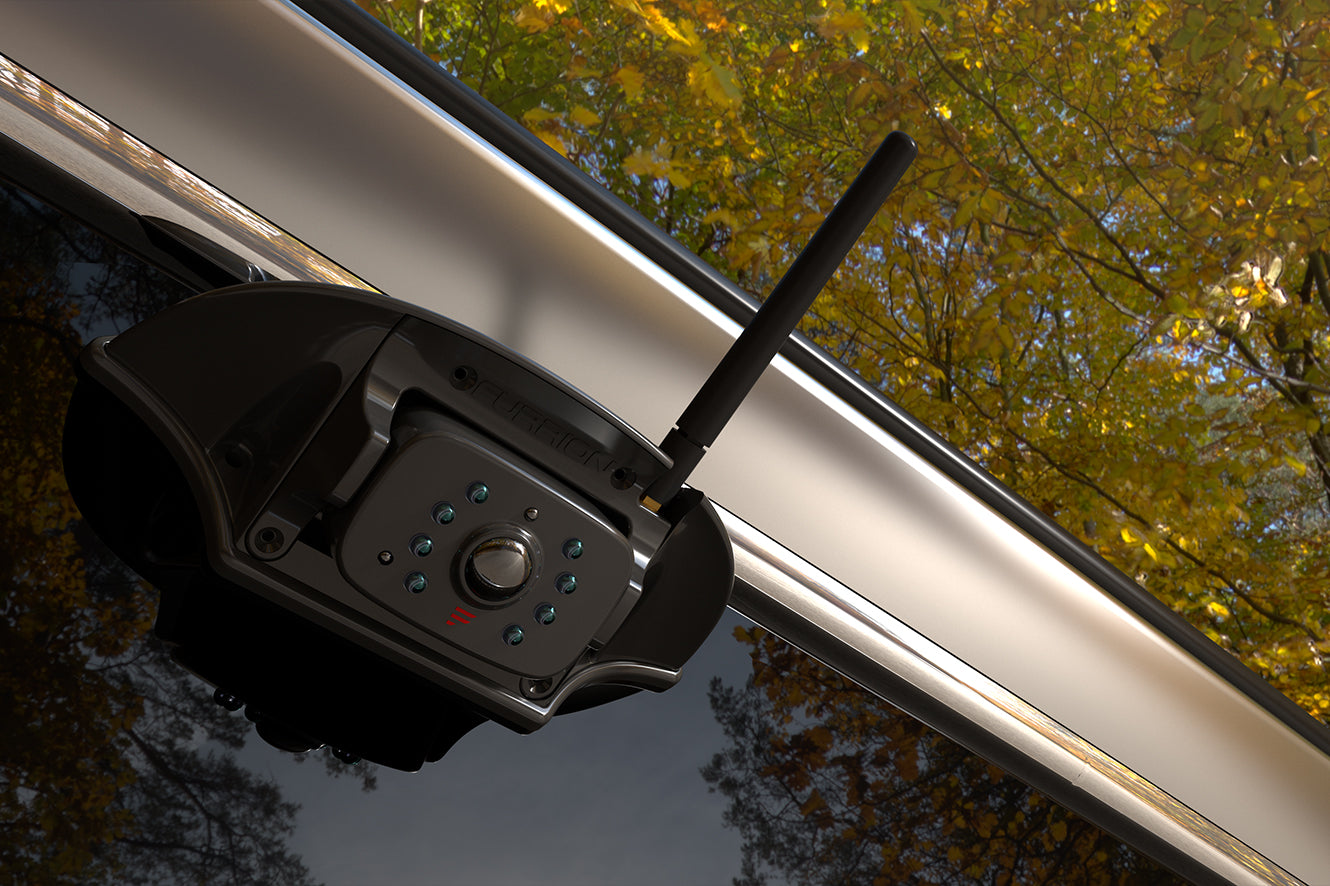 Furrion Vision S RV backup camera with digital antenna that works over longer distances