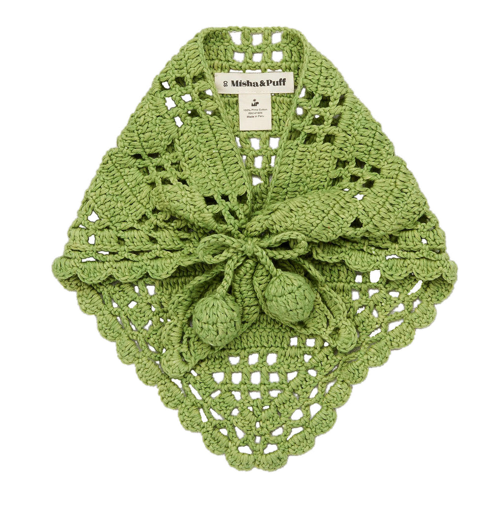 Misha and Puff Crochet Kerchief · Willow