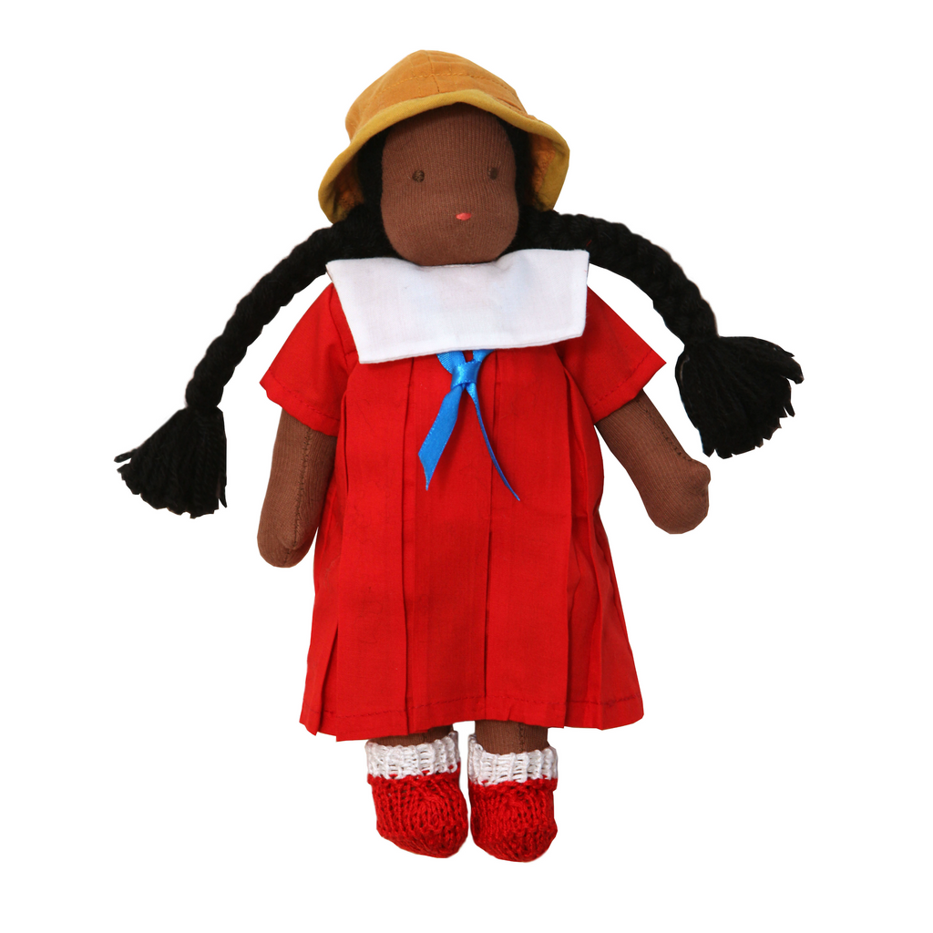 black waldorf doll