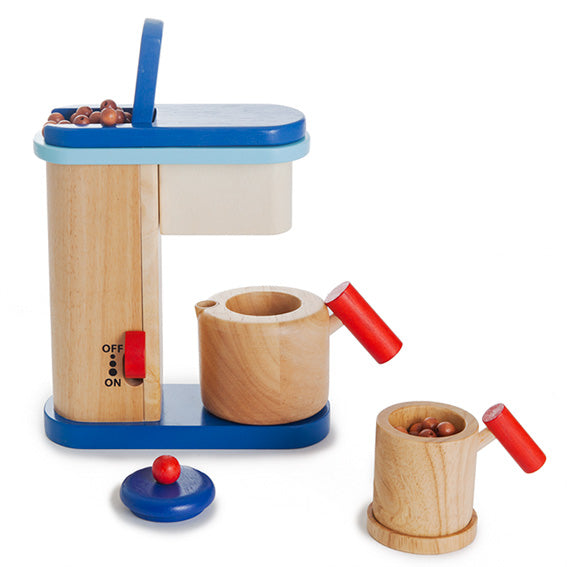 wooden toy coffee maker