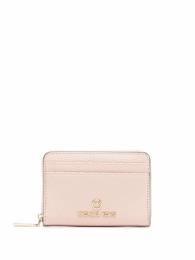 michael kors pink and brown wallet