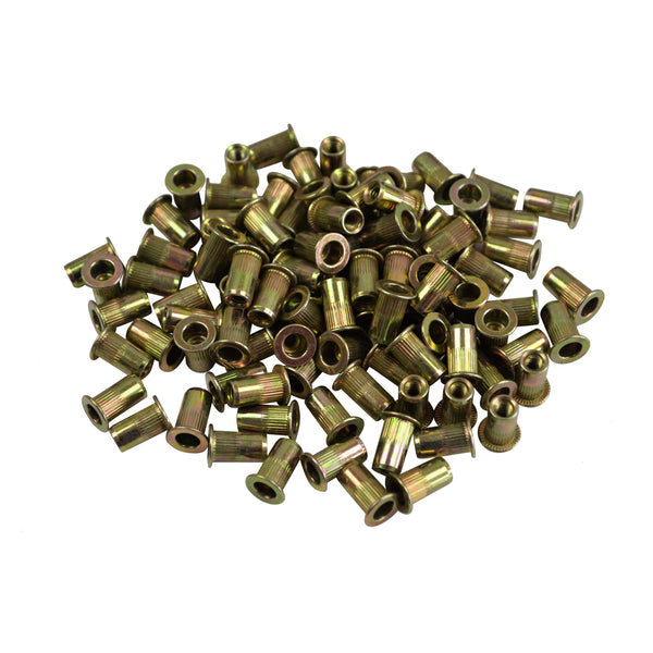 Rivet Nut Kit 1 Rivnut BEAVO Pack of 180 Rivet Nut M3 M4 M5 M6 M8 M10 M12 Mixed Zinc Plated Carbon Steel Rivnut Threaded Insert Nutsert