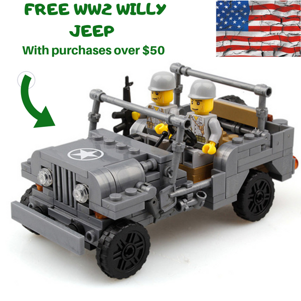 compatible lego Willy MB Jeep freebie